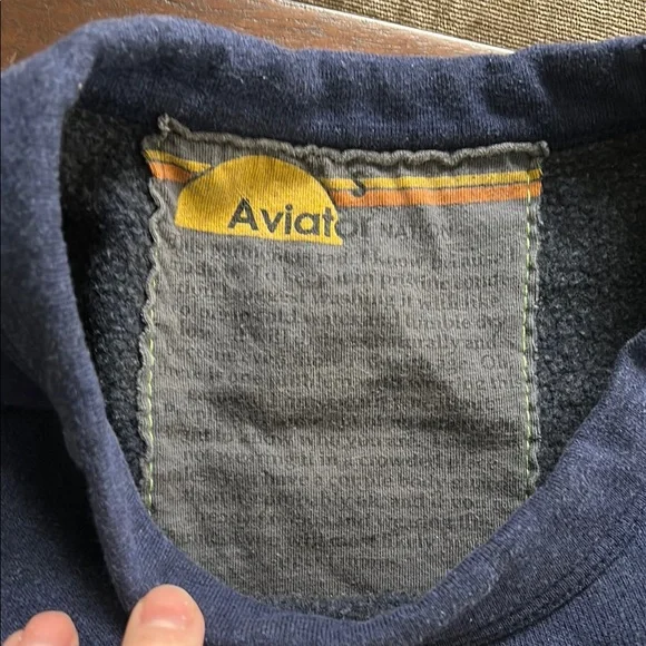 Aviator Nation Locals Only Blue Sweatshirt - Picture 3 of 4